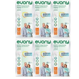 Evony 6x30 Adet Orta Boy Yetişkin Emici Külot Hasta Bezi