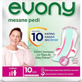 Evony 80 Adet 10'lu Yoğun Mesane Pedi