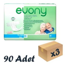 Evony 90 Adet Medium Belbantlı Hasta Bezi