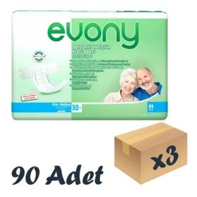 Evony 90 Adet Medium Belbantlı Hasta Bezi
