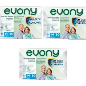 Evony 90 Adet Medium Belbantlı Hasta Bezi