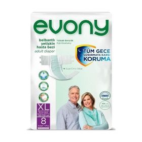 Evony Belbantı Yetişkin XL 8 Adet Hasta Bezi