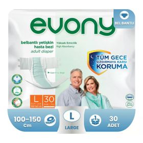Evony Belbantlı L 30 Adet Hasta Bezi