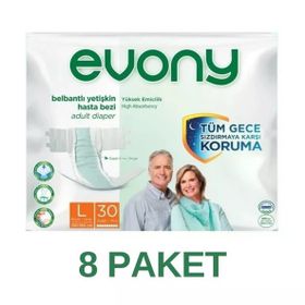 Evony Belbantlı L 30 Adet Hasta Bezi