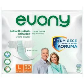 Evony Belbantlı Large Beden 120 Adet Hasta Bezi