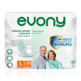 Evony Belbantlı Large Beden 120 Adet Hasta Bezi