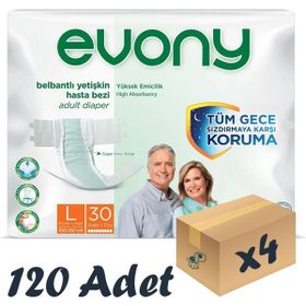 Evony Belbantlı Large Beden 120 Adet Hasta Bezi