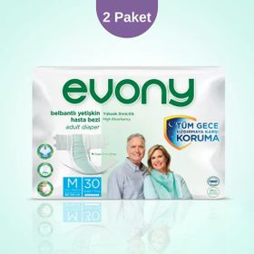 Evony Belbantlı M 2x30 Adet Hasta Bezi