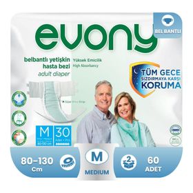 Evony Belbantlı M 60 Adet Hasta Bezi