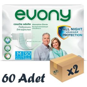 Evony Belbantlı M 60 Adet Hasta Bezi