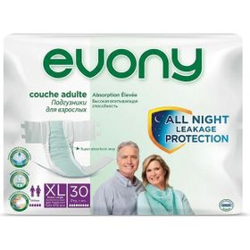 Evony Belbantlı XL 30 Adet Hasta Bezi