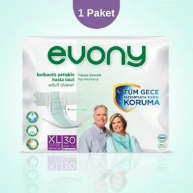 Evony Belbantlı XL 30 Adet Hasta Bezi