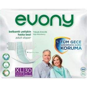Evony Belbantlı XL 90 Adet Hasta Bezi