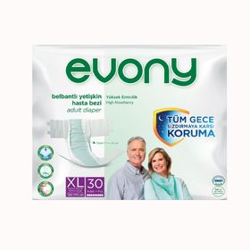 Evony Belbantli Yetişkin 100-150 cm Large 90 Adet Hasta Bezi