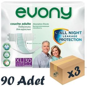 Evony Belbantlı Yetişkin L Beden 3x30 Adet Hasta Bezi