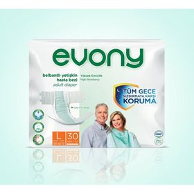 Evony Belbantlı Yetişkin L Beden 3x30 Adet Hasta Bezi