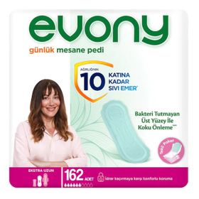 Evony Ekstra Uzun 162 Adet Günlük Mesane Pedi