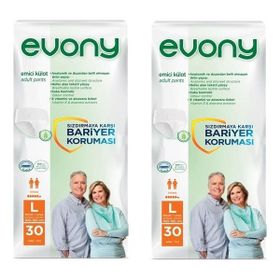 Evony Emici Külot Büyük Large 5.5 Damla 2x30 Adet Hasta Bezi