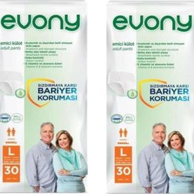 Evony Emici Külot Büyük Large 5.5 Damla 2x30 Adet Hasta Bezi