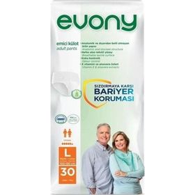 Evony Emici Külot Büyük Large 5.5 Damla 30'lu Hasta Bezi