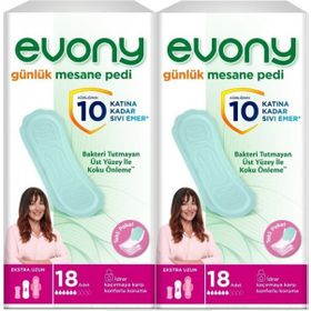 Evony Günlük Ekstra Uzun 2x18 Adet Mesane Pedi