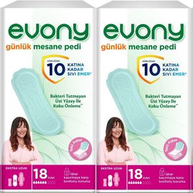 Evony Günlük Ekstra Uzun 4x18 Adet Mesane Pedi