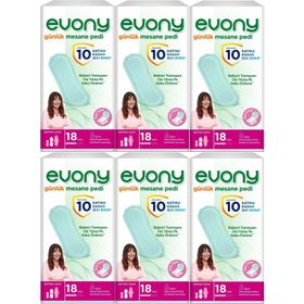 Evony Günlük Ekstra Uzun 6x18 Adet Mesane Pedi