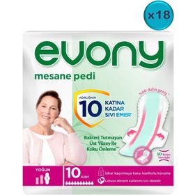 Evony Günlük Yoğun 18x10 Adet Mesane Pedi