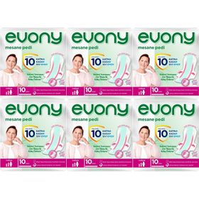 Evony Günlük Yoğun 6x10 Adet Mesane Pedi