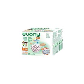 Evony Kids 50'li Desenli Yumuşak Elastik Kulaklı Maske