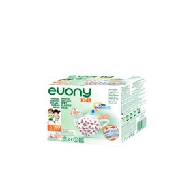 Evony Kids 50'li Desenli Yumuşak Elastik Kulaklı Maske