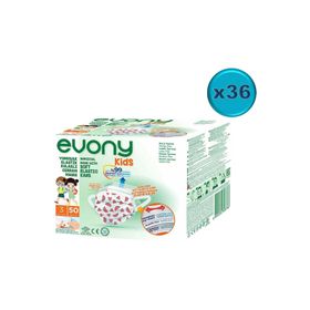 Evony Kids Çoçuklar İçin 1800'lü Yumuşak Kulaklı 3 Katlı Filtreli Burun Telli Cerrahi Maske