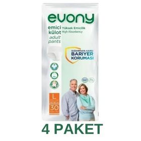 Evony L 4x30'lu Emici Külot Yetişkin Hasta Bezi
