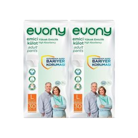 Evony Large 2x30 Adet Emici Külot Yetişkin Hasta Bezi
