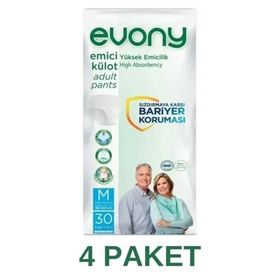 Evony M 4x30'lu Emici Külot Yetişkin Hasta Bezi