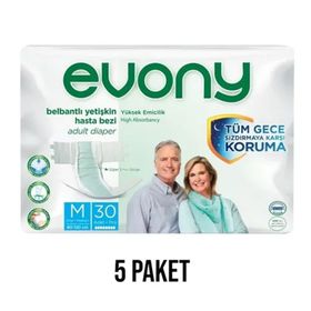 Evony M 5x30'lu Belbantlı Yetişkin Hasta Bezi