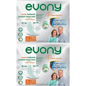 Evony Premium Belbantlı 60'lı Büyük Large Beden Hasta Bezi