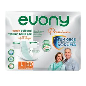 Evony Premium Belbantlı Large 30 Adet Hasta Bezi