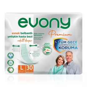 Evony Premium Belbantlı Large 30 Adet Hasta Bezi