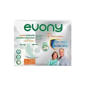 Evony Premium Belbantlı Large 30 Adet Hasta Bezi