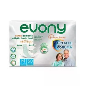 Evony Premium Belbantlı Medium M 30'lu Hasta Bezi