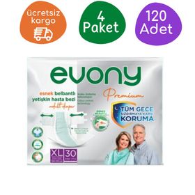 Evony Premium Belbantlı XL Yetişkin 30'lu Hasta Bezi