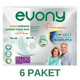 Evony Premium Belbantlı XL Yetişkin 30'lu Hasta Bezi