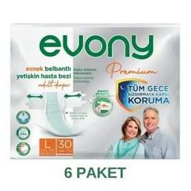 Evony Premium Belbantlı Yetişkin L 30'lu Hasta Bezi