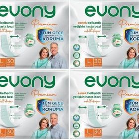 Evony Premium L Beden 30x4 120 Adet Hasta Bezi