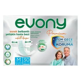 Evony Premium M 30 Adet Belbantlı Hasta Bezi