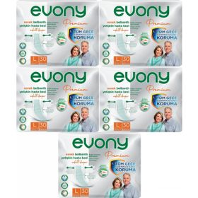 Evony Premium Yetişkin Bel Bantlı Tekstil Yüzey L 150 Adet Hasta Bezi