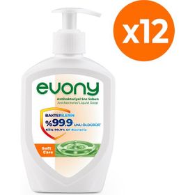 Evony Soft Care 12x300 ml Antibakteriyel Sıvı Sabun