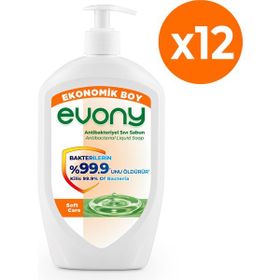 Evony Soft Care 12x700 ml Antibakteriyel Sıvı El Sabunu