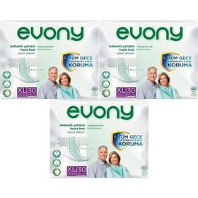 Evony Yetişkin Bel Bantlı Tekstil Yüzey Extra Large 90 Adet Hasta Bezi